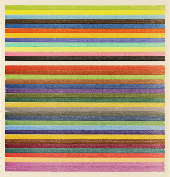 Lee Turner - stripe drawing 16-331