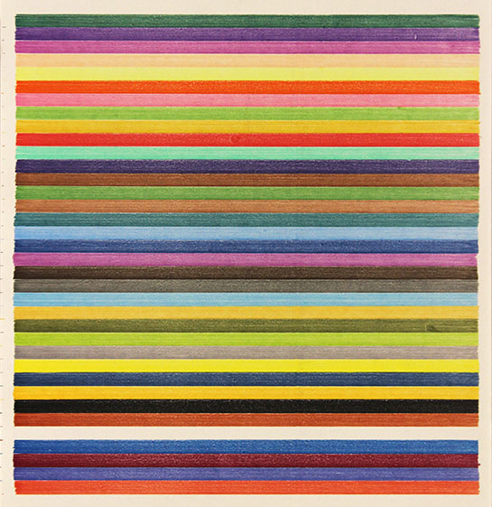 Lee Turner - stripe drawing 16-340