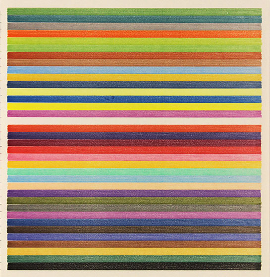 Lee Turner - stripe drawing 16-341