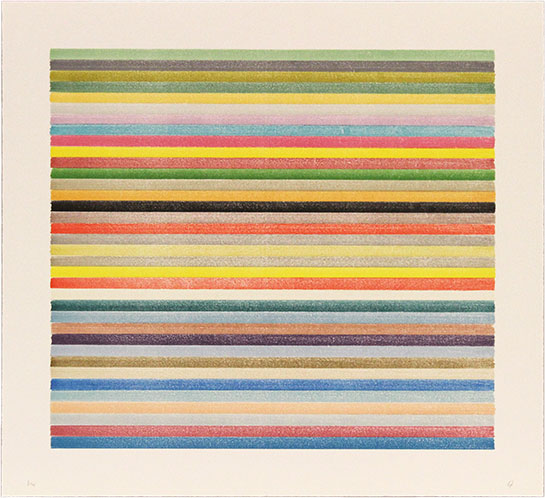 Lee Turner - stripe lithograph 16-407