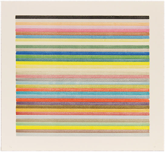 Lee Turner - stripe lithograph 16-408