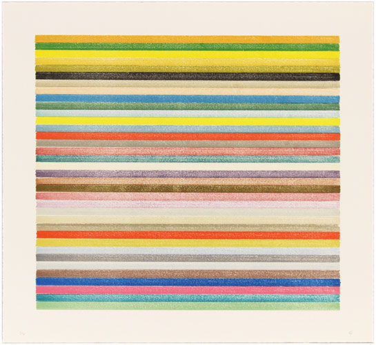 Lee Turner - stripe lithograph 16-410
